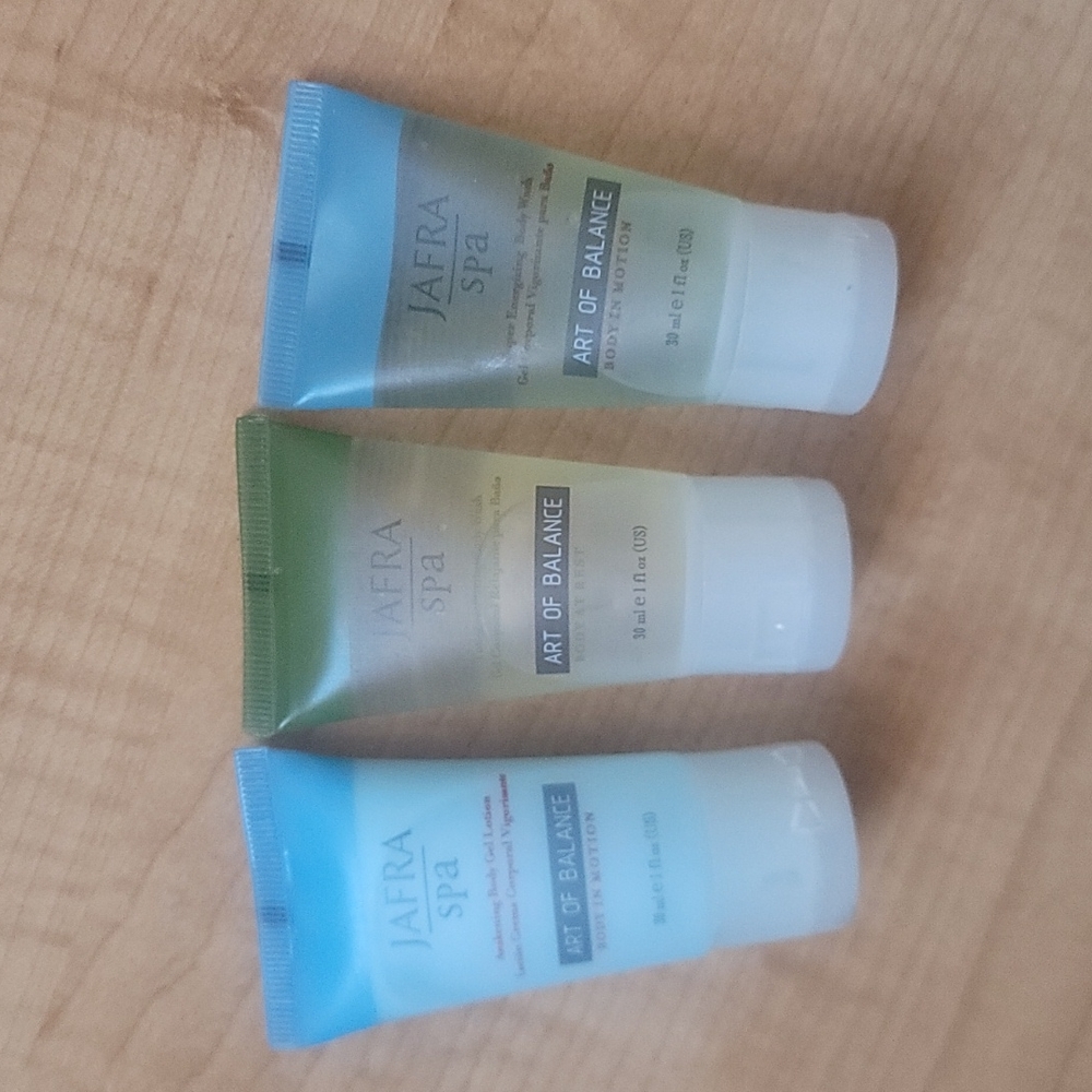 Jafra Spa sample size lotion and body wash
